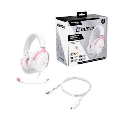 Hyper X Cloud 3 White - Pink
